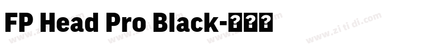 FP Head Pro Black字体转换 FP Head Pro Black字体转换